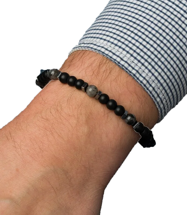 Pánský náramek s přírodními kameny