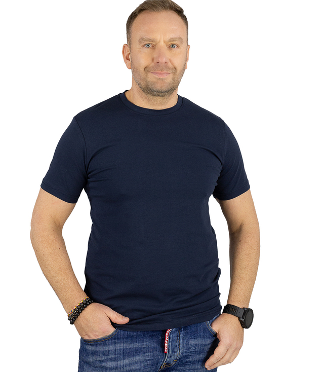 Pánské tričko s krátkým rukávem jednobarevné basic