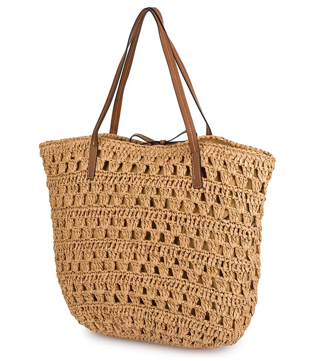 Ažurová boho taška na léto s podšívkou a zipem