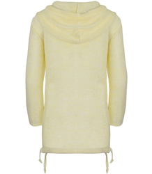 Ažurový svetr s kapucí