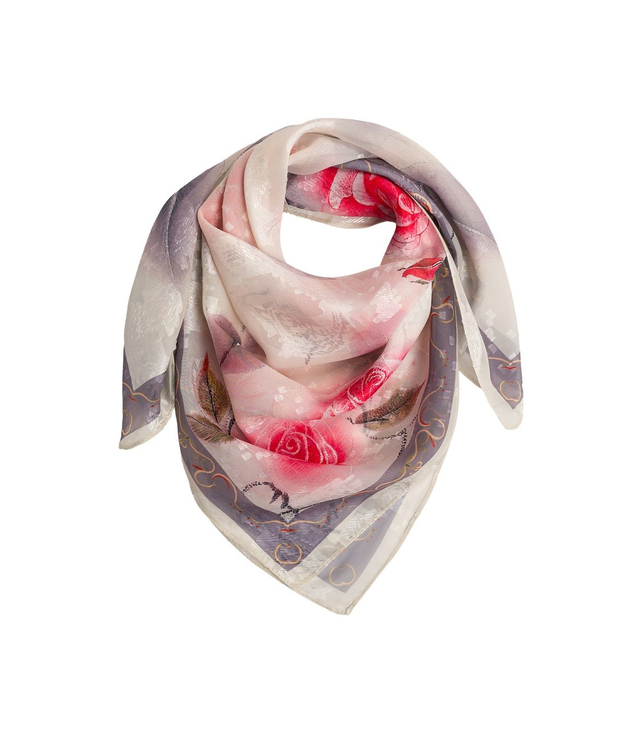 Elegantní dámská šála s šíleným vzorem 70x70