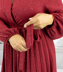 Elegantní mini šaty s krystaly a plisovaným spodním dílem VELVET COMET