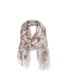 Dámský stylový šátek s potiskem motýlů 180x70