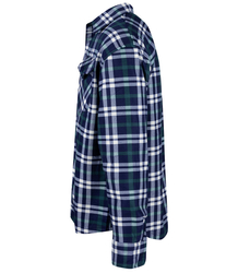 Teplá pánská kostkovaná košile s hřejivými knoflíky klasického střihu