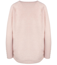 Klasický hladký dámský svetr na knoflíky MARIA