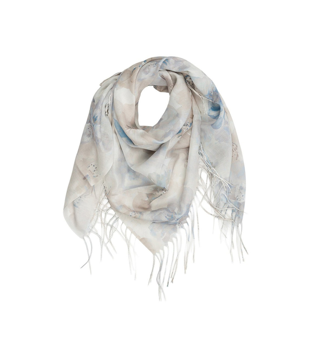 Dámská šála s květinovým vzorem 180x70