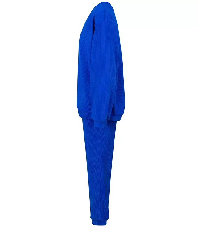 Dámská manšestrová tepláková souprava složená z mikiny a kalhot