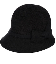 Dámský klobouk cloche s mašlí