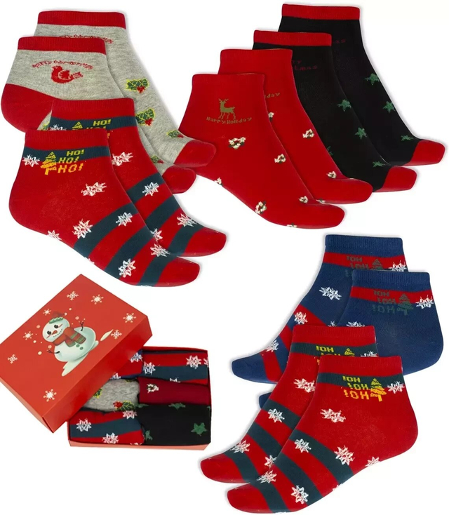 Vánoční dámské ponožky 6-pack MIKOLAJ