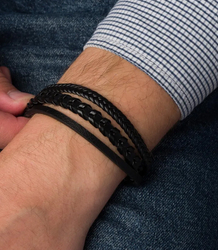 Pánské náramky ideální pro dárek pletené