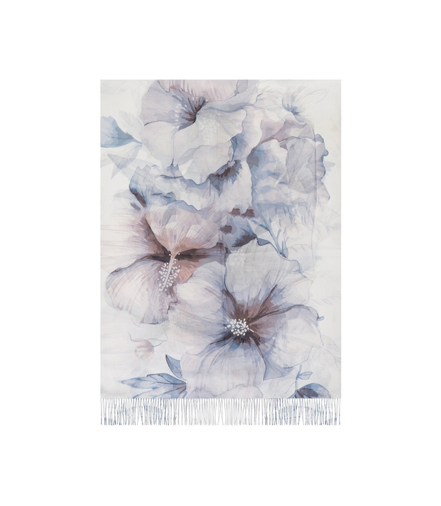 Dámská šála s květinovým vzorem 180x70