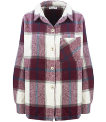 Košile Módní kostkovaná bunda