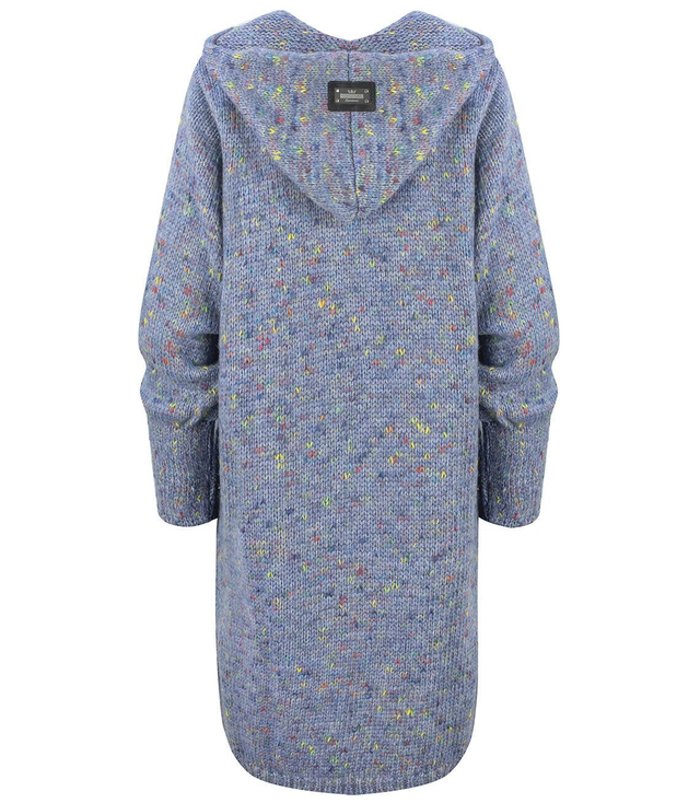 Dlouhý tlustý svetr CARDIGAN bufetový rukáv