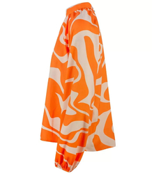Elegantní polovina rolák halenka bufet rukávy vlny 