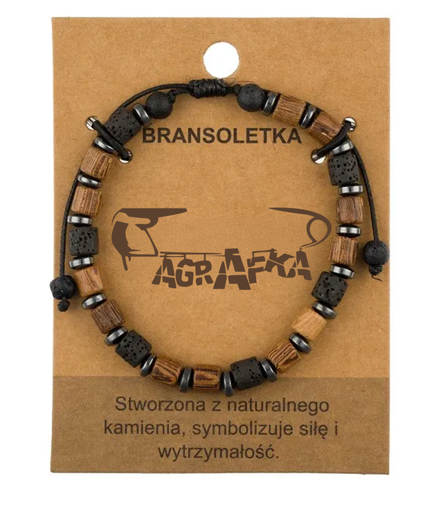 Pánský náramek s přírodními kameny