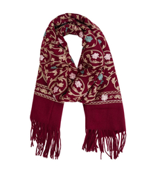 Dámská vzorovaná šála s třásněmi 