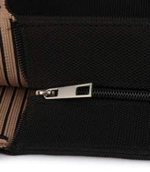 PARIS shopper bag velká látková taška přes rameno se zipem