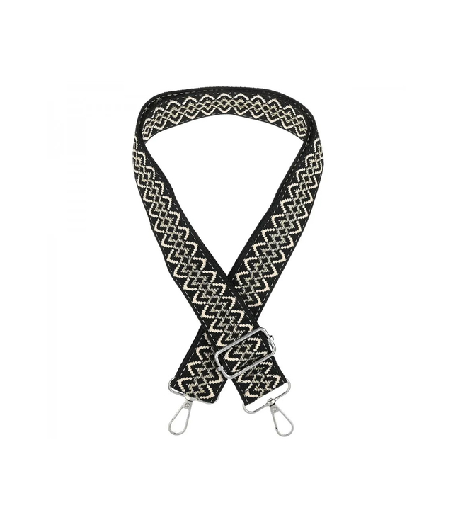 Módní pletený široký popruh kabelky nastavitelný