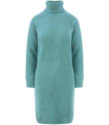 Jednobarevný pletený svetr šaty GOLF