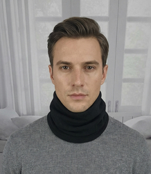 Pánský pletený zateplený komín - univerzální, zimní