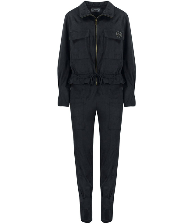 Tepláková souprava se semišovou bundou a kalhotami