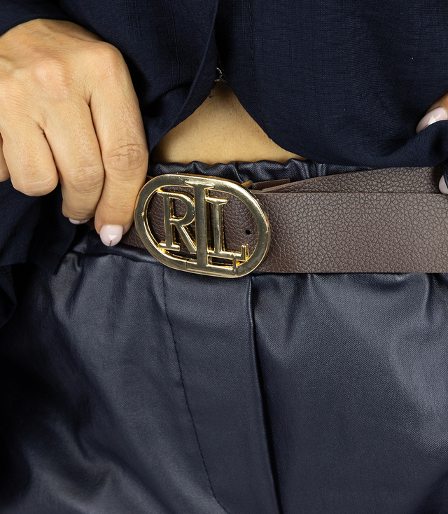 Kožené kalhoty s páskem CECIL