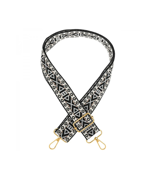 Módní pletený široký popruh kabelky nastavitelný