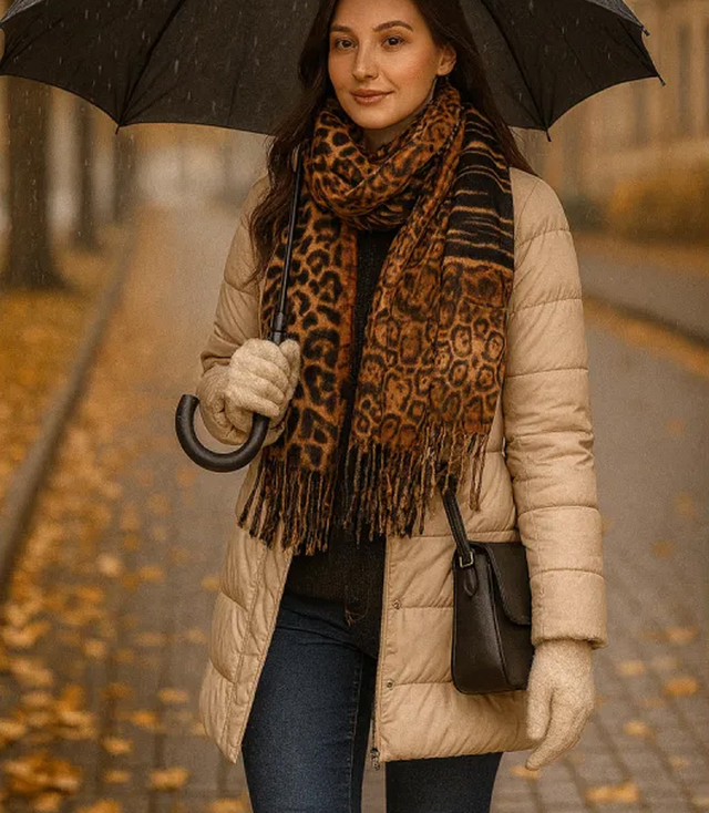 Elegantní šátek se střapci