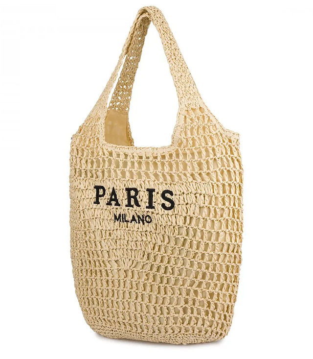 PARIS MILANO letní pletená taška přes rameno