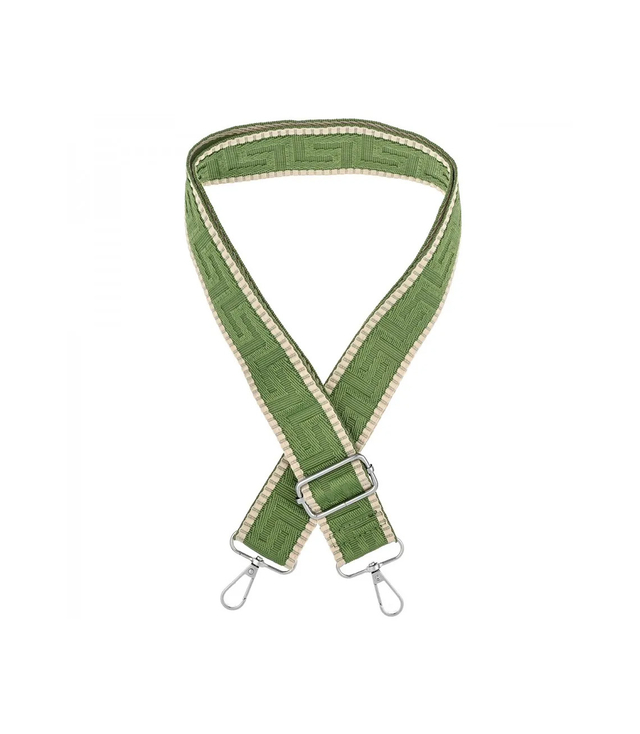 Módní pletený široký popruh kabelky nastavitelný