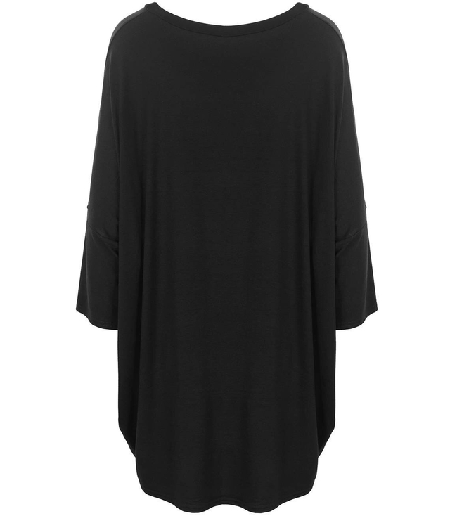 Dlouhé šaty tunika OVERSIZE netopýr