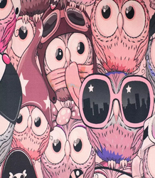 Krásná šála šátek sovy sovy viskóza