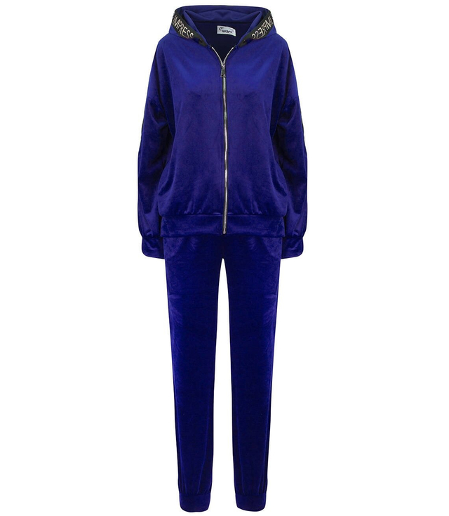 Velurová souprava DRES s opaskem