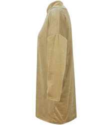 Volná velurová tunika PLUS SIZE