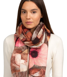 Dámský čtvercový šátek s třásněmi AGRAFKA