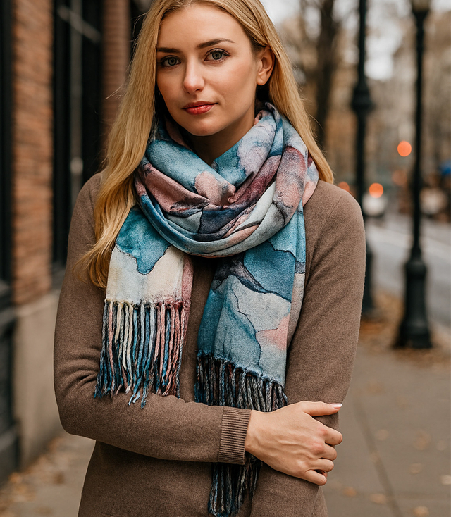 Elegantní šátek se střapci