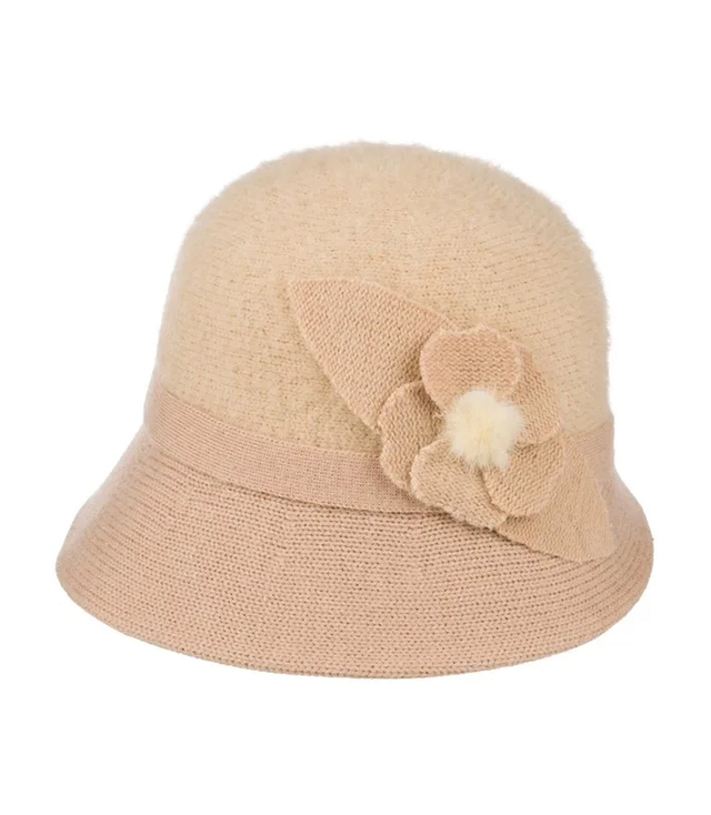 Dámský klobouk cloche patch flower