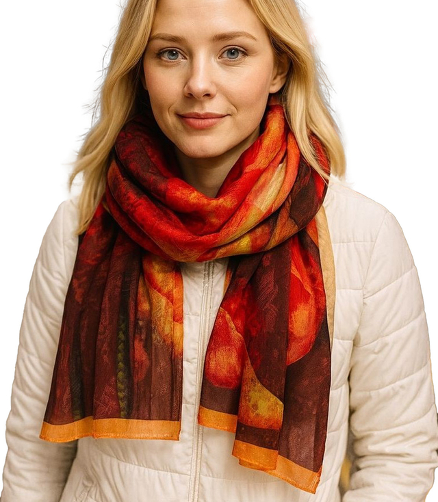 Dámský vzorovaný šátek 70x180