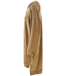 Šaty Velurová mikina s nápisem