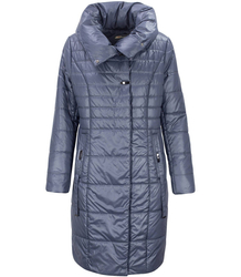 Dámský dlouhý elegantní prošívaný zateplený kabát AMELIA