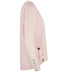 Klasický hladký dámský svetr na knoflíky MARIA