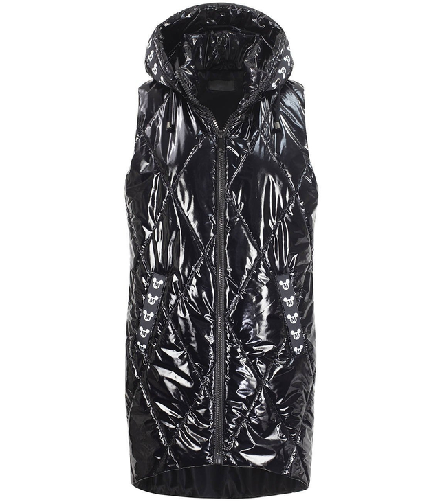 Dlouhá prošívaná kapuce bez rukávů MICKEY MOUSE