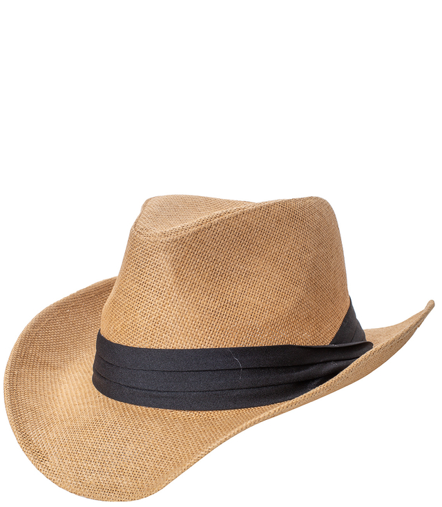 Pánský kovbojský klobouk s černým páskem