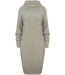 Pletené svetrové šaty s rolákem BASIC MIDI