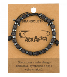 Pánský náramek s přírodními kameny