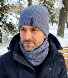 Pánský pletený zateplený komín - univerzální, zimní