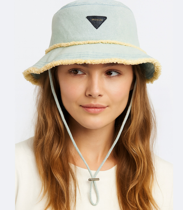 Džínová kbelíková čepice