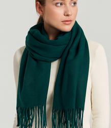 Šála Silná šála se střapci jednobarevná teplá měkká 200x70 cm