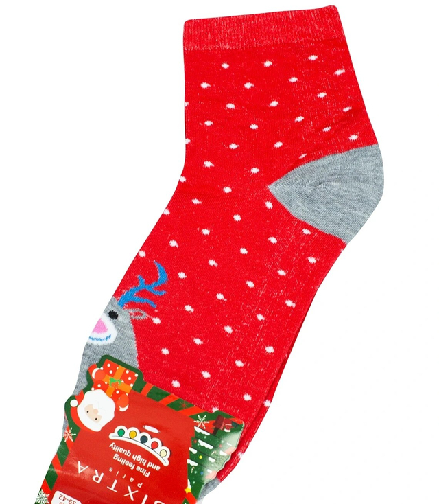 Vánoční ponožky teplé ponožky Dárek SANTA unisex 1 PAIR