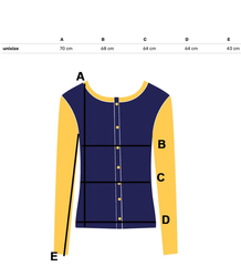 Krátký oversize svetr s knoflíky JULIETTE